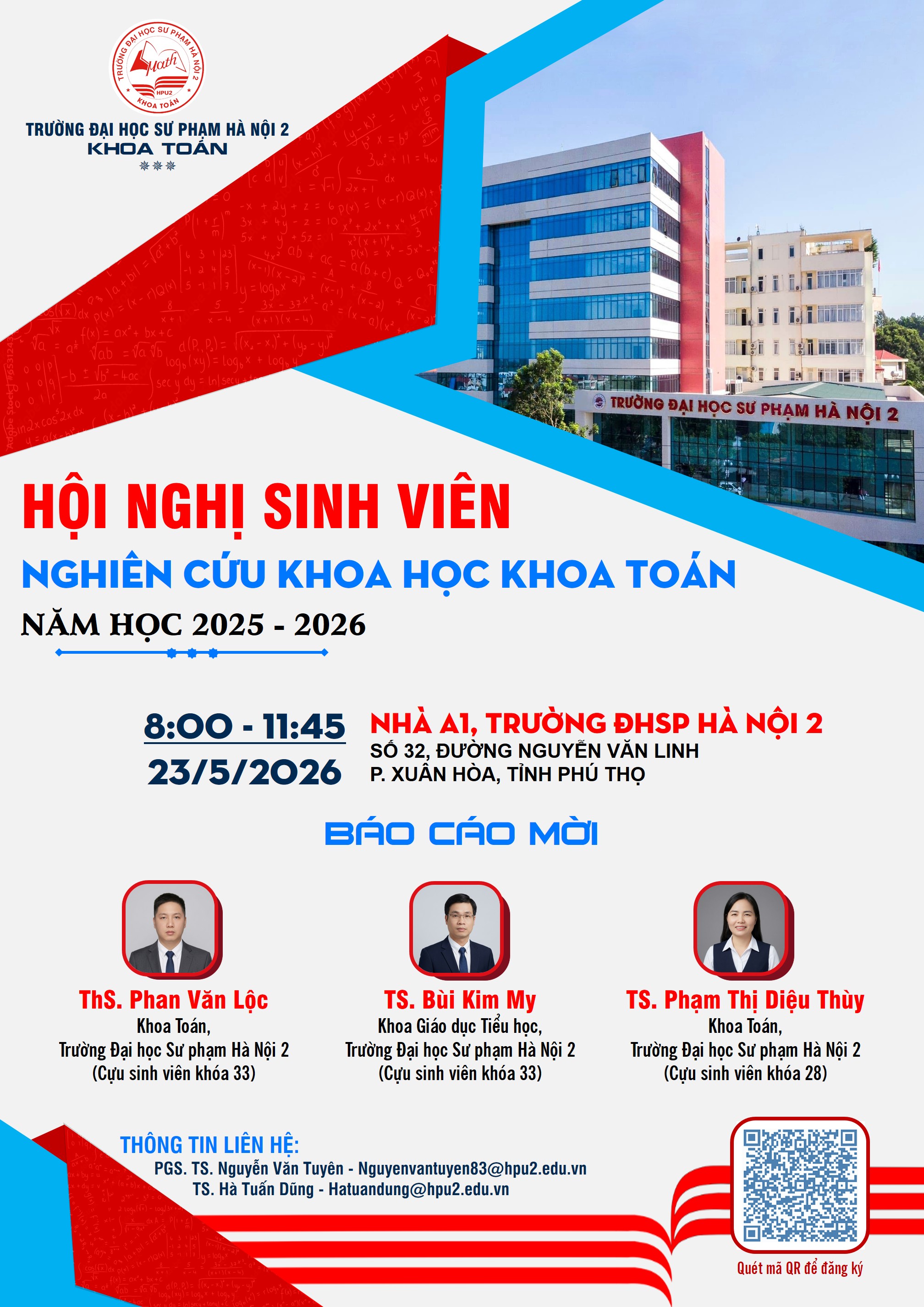 Hội nghị Sinh viên nghiên cứu khoa học khoa Toán năm 2026